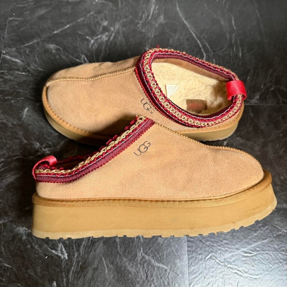 UGG Tazz Suede Platform Clog Slippers Women's 9 (Men's 7.5)